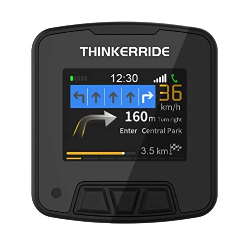 Ordinateurs de vélo : skrskr-Compteur kilométrique de vélo étanche avec Ordinateur de vélo sans Fil GPS avec Grand écran LCD Couleur Cartes et Navigation Compteur de Vitesse de vélo Rechargeable pour vélo E-Bike E-Scooter