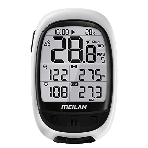Ordinateurs de vélo : skrskr Ordinateur de vélo GPS M2 Cadence Fréquencemètre Compteur d'énergie Compteur de vélo