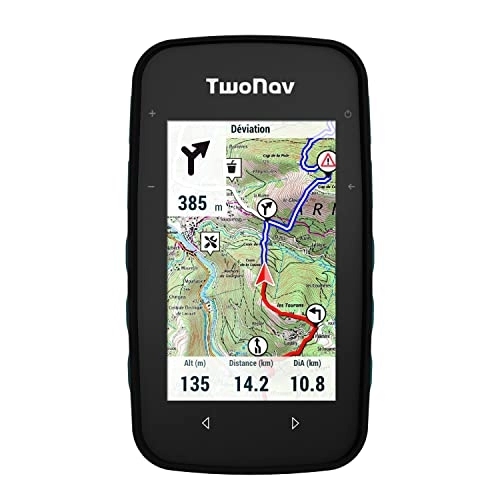 Ordinateurs de vélo : TwoNav Cross Plus, GPS de Sports avec écran 3, 2 Pouces pour VTT, vélo, Trekking ou randonnée avec Cartes incluses