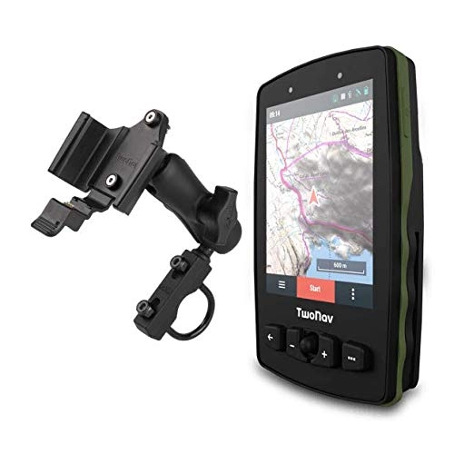 Ordinateurs de vélo : TwoNav - GPS Aventura 2 Motor - Voiture Quad Moto / Joystick / Écran 3, 7" / Autonomie 36 h + Batterie Amovible / Mémoire 16 Go + Fente MicroSD / Carte SIM / Carte topographique + routière incluses