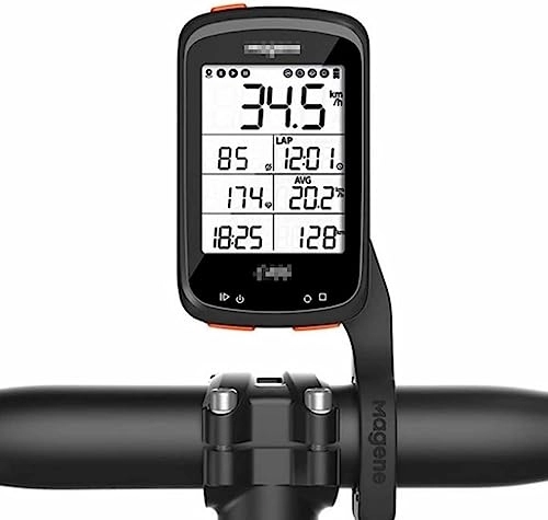 Ordinateurs de vélo : TXY Compteur kilométrique de vélo, Compteur de Code GPS de vélo Multifonctionnel extérieur, IPX6 étanche 2.5 & #34; Ordinateur de kilométrage à vélo (Color : Black)