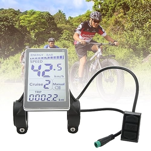 Ordinateurs de vélo : UPIKIT Instrument D'affichage LCD pour Vélo électrique, Panneau D'affichage LCD étanche 24 V 36 V 48 V 52 V 60 V, Compteur De Vitesse De Vélo, Compteur Kilométrique