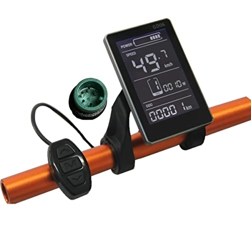 Ordinateurs de vélo : Vélo électrique Affichage LED 36V 48V JN Segment LCD-GD06 Panneau de Commande de vélo électrique Compteur d'affichage numérique Ordinateur Compteur de Vitesse Pièces de vélo électrique Contrôle à ci