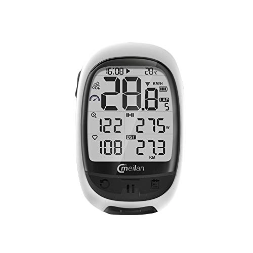 Ordinateurs de vélo : Walmeck Ordinateur de vélo GPS M2 Cadence Fréquencemètre Compteur d'énergie Compteur de vélo