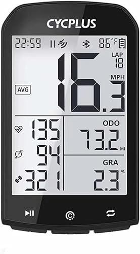 Ordinateurs de vélo : WDX Compteur de vitesse de vélo multifonction ANT+ GPS étanche avec écran LCD de 7, 4 cm Mesure de la vitesse