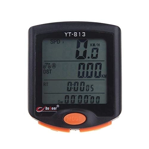 Ordinateurs de vélo : WJSW YT-813 Filaire Vélo Ordinateur Odomètre Rétro-Éclairage LCD Compteur Vitesse Accessoires D'équitation