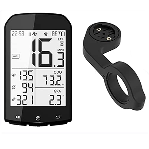 Ordinateurs de vélo : WJY GPS Ordinateur de Vélo sans Fil, Écran LCD de 2, 9 Pouces Vélo Compteur de Vitesse Odomètre, Compteurs de Vélo sans Fil étanche Compatible Ant+ Bluetooth avec l'application