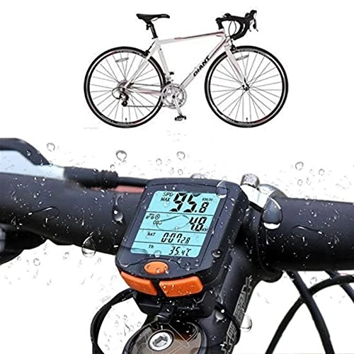 Ordinateurs de vélo : WJY Ordinateur de Vélo sans Fil, 24 Fonction, Écran LCD étanche-Compteur de Vélo Étanche Multifonction VTT Vélo Odomètre Chronomètre Compteur de Vitesse