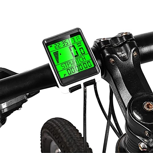 Ordinateurs de vélo : WSXKA Compteur de Vitesse de vélo sans Fil, Ordinateur de vélo étanche Multi-Fonctions, écran LCD rétroéclairé de 2, 1 Pouces pour Hommes en Plein air, Femmes, Adolescents, Motards, Facile à Utiliser