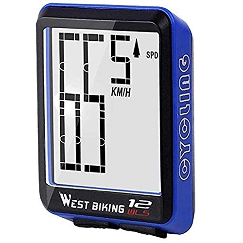 Ordinateurs de vélo : XIEXJ Ordinateur De Vélo sans Fil Chronomètre Vélo Étanche avec Compteur De Vitesse Rétro-Éclairage Cycline, Bleu