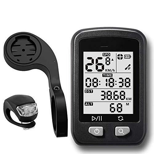 Ordinateurs de vélo : xunlei Vélo Speedometer Odometer GPS Bike Speedometer Wireless Bike Odometer Bicycle Ipx6 Waterproof Ble4.0 Cycling Computer Support Mount