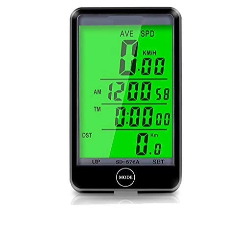 Ordinateurs de vélo : YEATOP Ordinateur de vélo étanche LCD rétro-éclairage Affichage numérique Compteur de Vitesse de vélo Compteur kilométrique chronomètre