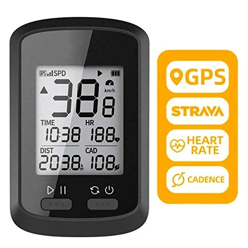 Ordinateurs de vélo : YFCTLM Ordinateur de vélos GPS vélo Faire du vélo Ordinateur Chronomètre écran LCD étanche IPX7 vélo Ordinateurs Ordinateur de vélo