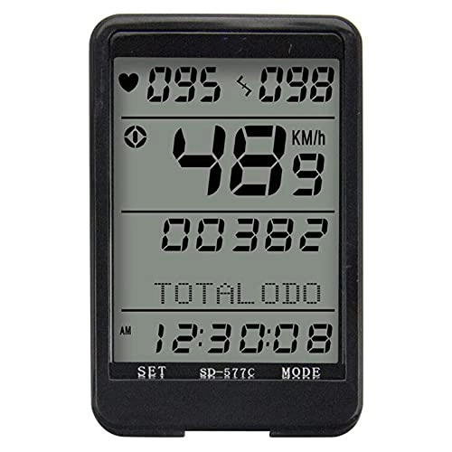 Ordinateurs de vélo : YIQIFEI Compteur de vélo - Chronomètre sans fil - Pour VTT et vélo - Compteur kilométrique - Avec écran LCD à l'arrière (chronomètre)