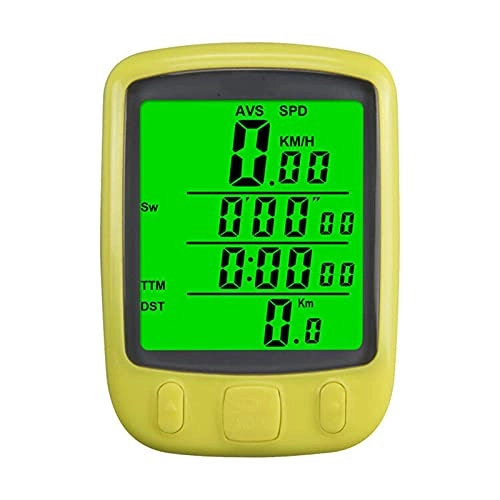 Ordinateurs de vélo : YIQIFEI Ordinateur de vélo Multifonctionnel Odomètre Filaire Chronomètre étanche Mini Digital LCD Speedome (Ordinateur de vélo)