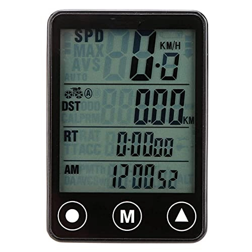 Ordinateurs de vélo : YIQIFEI Stabilizer24 Fonctions Ordinateur de vélo sans Fil Bouton Tactile Rétroéclairage LCD Support de Montage de Compteur de Vitesse étanche B (Montre de vélo)