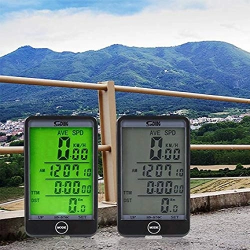 Ordinateurs de vélo : YsHTAN Compteur de vitesse pour VTT avec écran LCD rétroéclairé