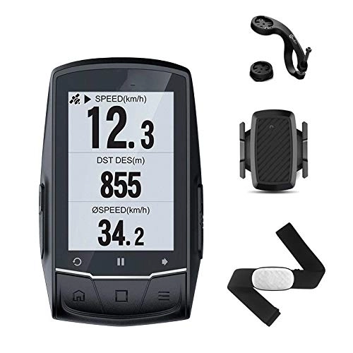 Ordinateurs de vélo : YUNDING Compteur kilométrique Vélo GPS Vélo Ordinateur GPS Navigation Speedometer Connect with Cadence / HR Monitor / Power Meter (Non Inclure)