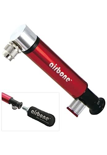 Pompes à vélo : Airbone 2191203102 Mini Pompe, Rouge, 13 x 2 x 2 cm