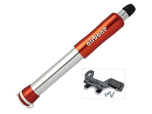 Pompes à vélo : Airbone Uni 2191203033 Mini Pompe, Orange, 21 x 2 x 2 cm