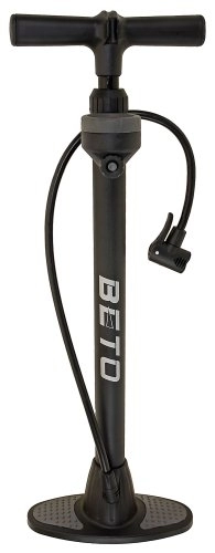 Pompes à vélo : BETO Pompe à pied haute pression Argent / Noir