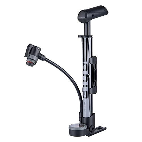 Pompes à vélo : Daoco Pompe à air portable 120 PSI - Avec indicateur de valve Schrader & Presta - Pour fourche avant et arrière