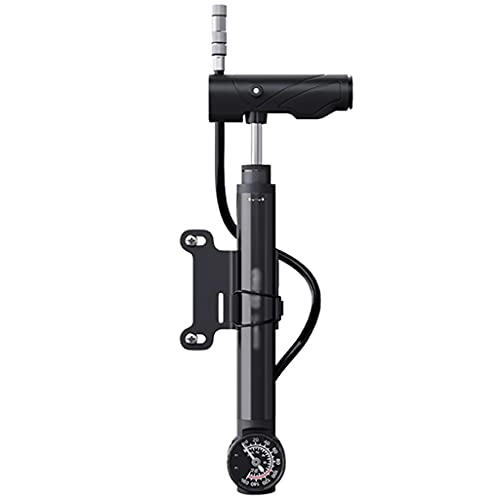 Pompes à vélo : DXIUMZHP Pompes à Pied Mini Pompe Vélo Route Mini Pompe Portable avec Baromètre, Pompes À Pied pour Vélos Domestiques, Convient pour Presta, Valve Schrader (Color : Black, Size : 27.5 * 9cm)