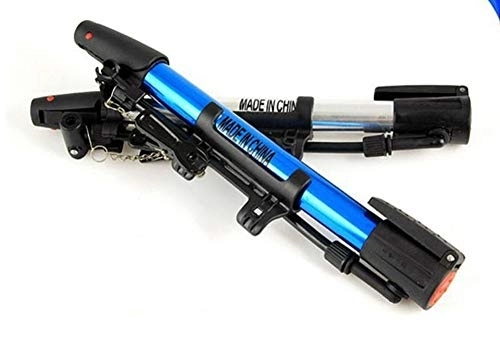 Pompes à vélo : Eastbride Pompe Portable en Alliage d'aluminium, Mini Pompe à vélo, légère et Durable, s'adapte à la Valve Presta & Schrader-Bleu