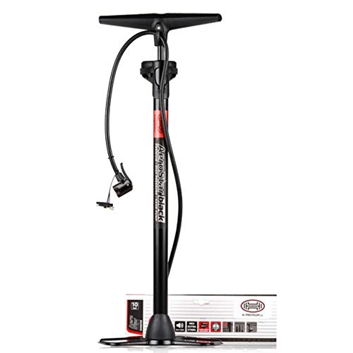 Pompes à vélo : Heyner - pompe à air manuelle avec manomètre (7 bars, 100 psi)