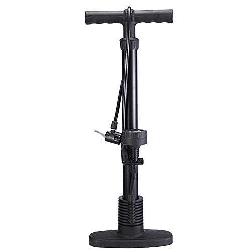 Pompes à vélo : JOMSK Pompe de Plancher à la Main à vélo Pompe Haute Pression vélo électrique Voiture Pompe à air Pompe à air de Balle de Basketball (Color : Black, Size : 60cm)