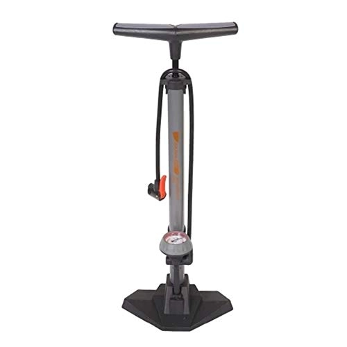 Pompes à vélo : Jtoony Pompe à Vélo Vélo étage avec Pompe à air 170PSI Gauge Haute Pression vélo gonfleur de Pneu Noir Gris Rouge (Color : Gray, Size : One Size)