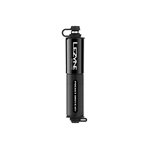 Pompes à vélo : LEZYNE Pocket Drive HV - Pompe à Main Ultra compacte Gloss Black