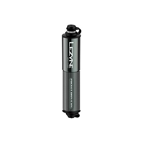 Pompes à vélo : LEZYNE Pocket Drive HV - Pompe à Main Ultra compacte Grey / Hi Gloss