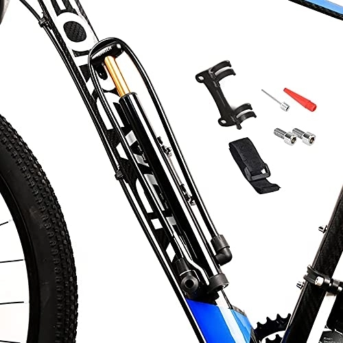 Pompes à vélo : Mini pompe à vélo portable 90 PSI Pompe à air sur pied pour vélo de montagne, vélo de route, BMX