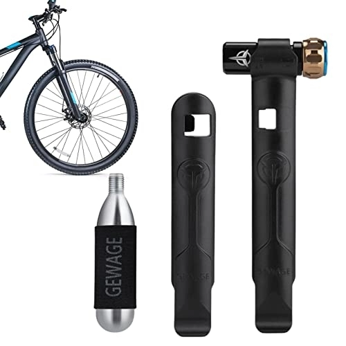 Pompes à vélo : Mini pompe à vélo à main | Pompe à vélo gonfleur CO2, Gonflage sûr et rapide, kit de réparation de pneu de vélo, accessoires de vélo pour pompe à pneu de vélo pour route, VTT Rainao