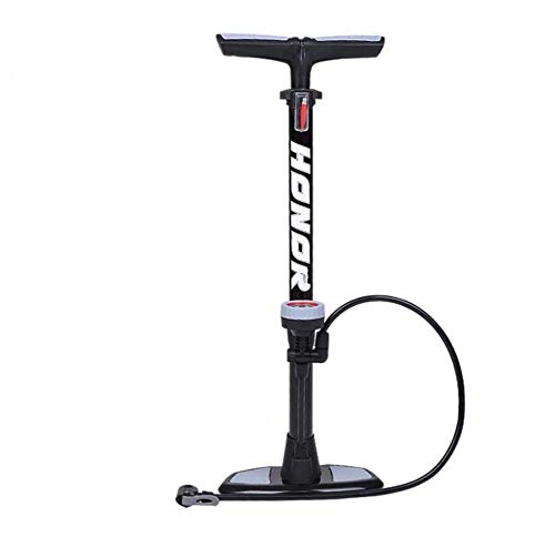 Pompes à vélo : Pompe à air vélo / pompe à haute pression avec plancher de baromètre for les vélos électriques, vélos, le football AQUILA1125 (Color : White)