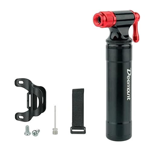 Pompes à vélo : Pompe à CO2 portable en alliage d'aluminium pour Schrader Presta Adaptateur de sécurité automatique Mini pompe à main Pompe à vélo Gonfleur