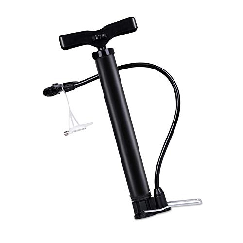 Pompes à vélo : Pompe à pied portable pour vélo 120 psi avec valve Presta Schrader universelle Noir