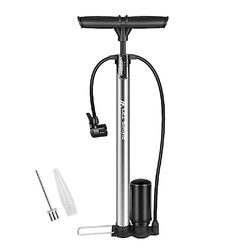 Pompes à vélo : Pompe à vélo de sol haute pression - Gonfleur de pneu de vélo portable - Pompe compacte pour vélo de route, VTT, vélo de route