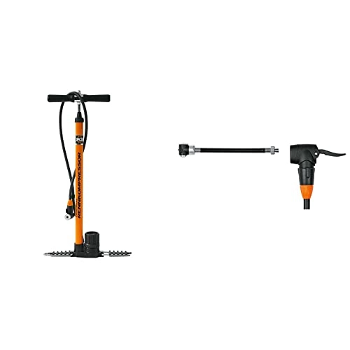 Pompes à vélo : SKS Pompe à air Rennkompressor Orange & ZIPFLINGER Connexion Flexible