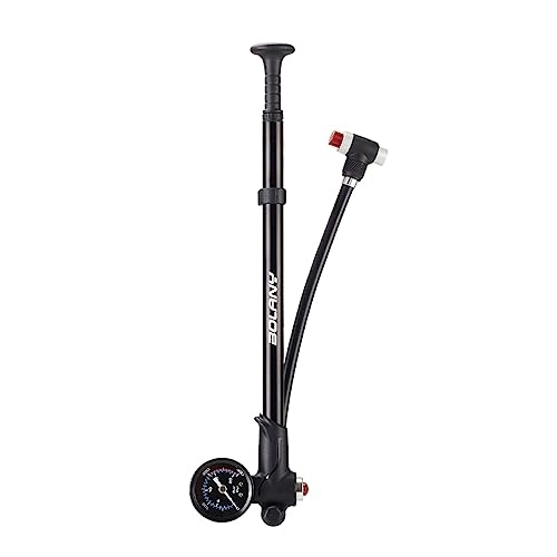 Pompes à vélo : Tinebosne Pompe à chocs pour vélo - 300 PSI - Compatible avec valve de pneu Schrader - Pompe à air haute pression pour fourche avant et arrière - Suspension de vélo et amortisseurs d'air - Noir