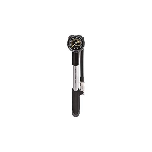 Pompes à vélo : TOPEAK Pocket Shock DXG-XL (Metal Hose) Pompe à Main Adulte Unisexe, Noir, 30, 5 x 4, 5 x 4, 3 cm