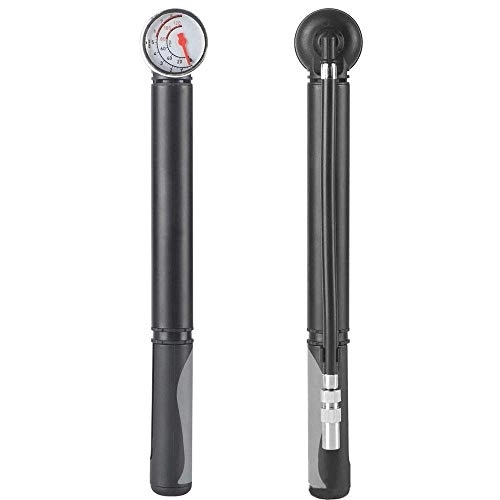 Pompes à vélo : WYJW Bike Pump Portable Mini Bicycle Pump with Pressure Gauge 100 PSI and Needle, Fits Presta and Schrader Valve