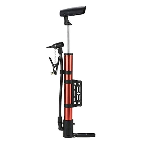 Pompes à vélo : XLAHD Pompe à vélo Portable vélo Mini Pompe à air gonfleur Accessoire de Cyclisme pour vélo en Plein air Pompe à Pied (Rouge) Accessoires de vélo