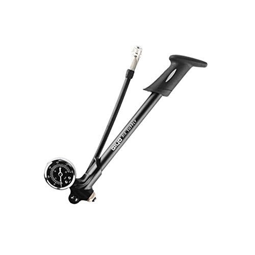 Pompes à vélo : YOBAIH Pompe à air Choc for la Fourche de Suspension arrière à vélo Mini-Flexible d'air gonfleur Vélo Fourche 179mm Pompe Main (Color : Black)