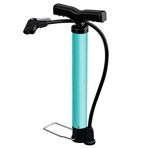 Pompes à vélo : YYNHA Pompe à air de Pneu de vélo Portable Pompe de Cyclisme Turquoise en Acier de 120Psi Turquoise hiohua (Color : Blue, Size : One Size)