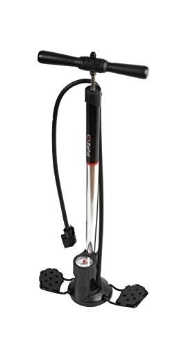 Pompes à vélo : ZEFAL Husky Z Switch Pompe à Pied Presta-Schrader Mixte Adulte, Argent, 710 mm