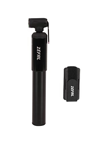 Pompes à vélo : ZEFAL MT. Mini - Mini Pompe VTT - Robuste et Légère - Noir, 230 mm, 4 Bar Pression, Schrader et Presta