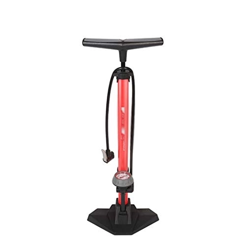 Pompes à vélo : Zyj-Cycling Pumps Pompe à vélo Pompe à air gonfleur Pneu Route 3 Couleurs VTT Plancher avec 170PSI jauge Haute Pression vélo Accessoires (Color : Red)