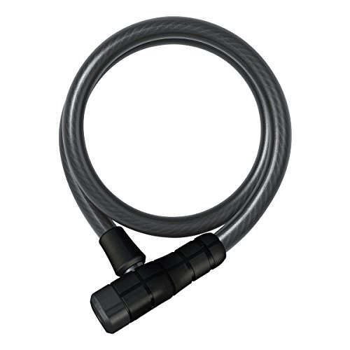 Verrous de vélo : ABUS 5412K SCMU Câble-antivol à clé + Support Universel Unisex, Noir, 85 cm